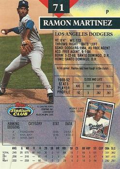 Ramon Martinez  baseball card collectible - Main Image 2