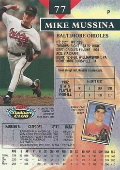 Mike Mussina  baseball card collectible - Main Image 2