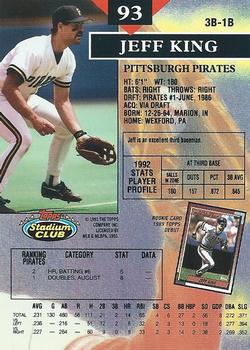 Jeff King  baseball card collectible - Main Image 2