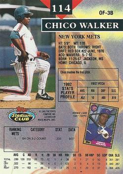 Chico Walker  baseball card collectible - Main Image 2