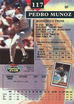 Pedro Munoz  baseball card collectible - Main Image 2