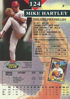 Mike Hartley  baseball card collectible - Main Image 2