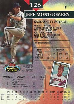 Jeff Montgomery  baseball card collectible - Main Image 2