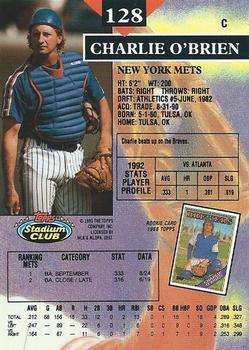 Charlie O’Brien  baseball card collectible - Main Image 2