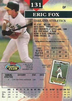 Eric Fox  baseball card collectible - Main Image 2