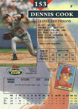 Dennis Cook  baseball card collectible - Main Image 2