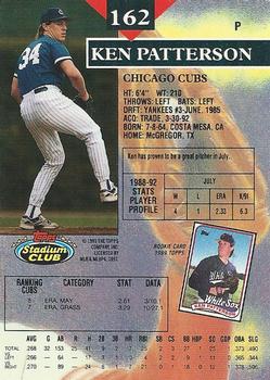 Ken Patterson  baseball card collectible - Main Image 2