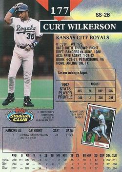 Curt Wilkerson  baseball card collectible - Main Image 2