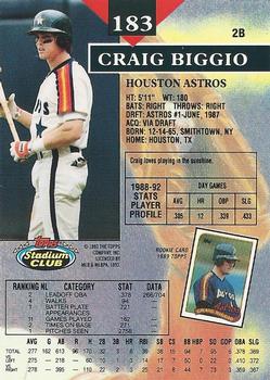 Craig Biggio  baseball card collectible - Main Image 2