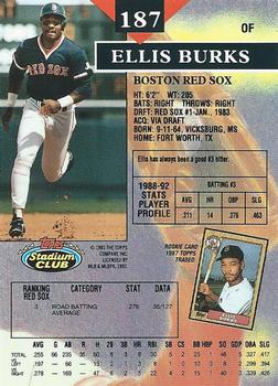 Ellis Burks  baseball card collectible - Main Image 2