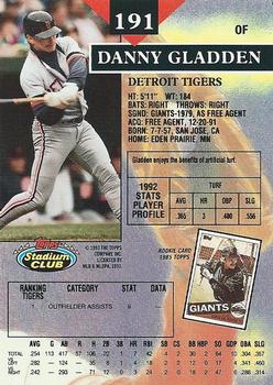 Danny Gladden  baseball card collectible - Main Image 2