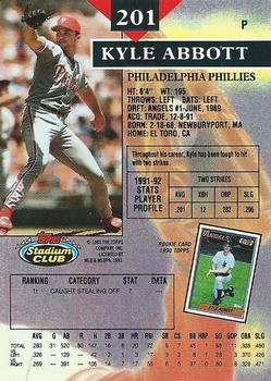 Kyle Abbott  baseball card collectible - Main Image 2