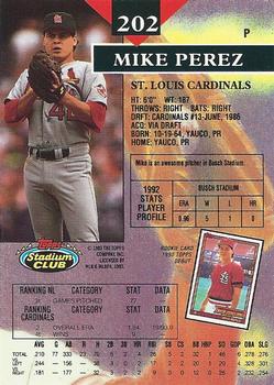 Mike Perez  baseball card collectible - Main Image 2