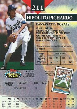 Hipolito Pichardo  baseball card collectible - Main Image 2