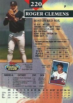 Roger Clemens  baseball card collectible - Main Image 2