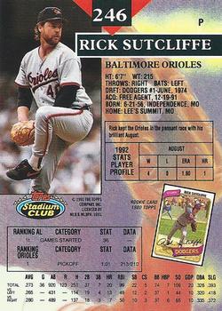 Rick Sutcliffe  baseball card collectible - Main Image 2