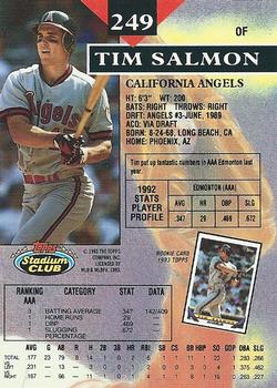 Tim Salmon  baseball card collectible - Main Image 2