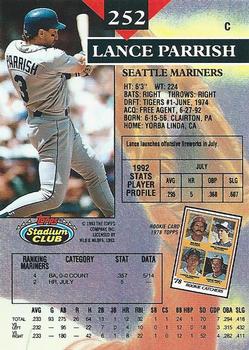 Lance Parrish  baseball card collectible - Main Image 2