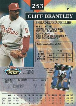 Cliff Brantley  baseball card collectible - Main Image 2