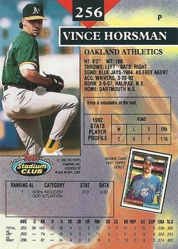 Vince Horsman  baseball card collectible - Main Image 2