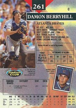 Damon Berryhill  baseball card collectible - Main Image 2