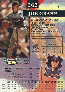 Joe Grahe  baseball card collectible - Main Image 2