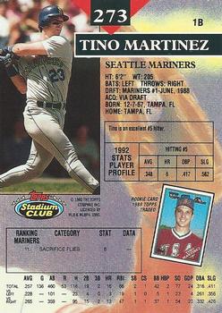 Tino Martinez  baseball card collectible - Main Image 2