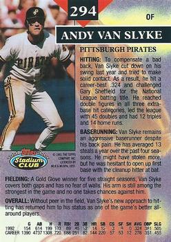 Andy Van Slyke  baseball card collectible - Main Image 2