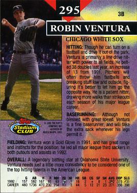 Robin Ventura  baseball card collectible - Main Image 2