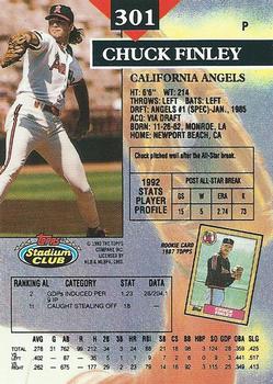 Chuck Finley  baseball card collectible - Main Image 2