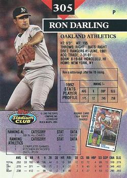 Ron Darling  baseball card collectible - Main Image 2