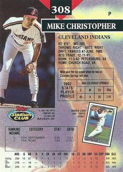 Mike Christopher  baseball card collectible - Main Image 2