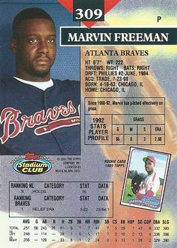 Marvin Freeman  baseball card collectible - Main Image 2
