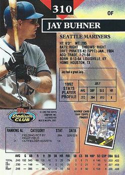 Jay Buhner  baseball card collectible - Main Image 2