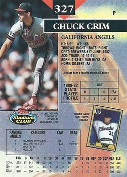 Chuck Crim  baseball card collectible - Main Image 2