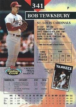 Bob Tewksbury  baseball card collectible - Main Image 2