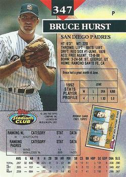 Bruce Hurst  baseball card collectible - Main Image 2