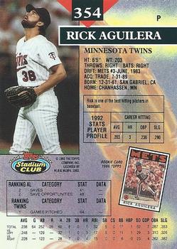 Rick Aguilera  baseball card collectible - Main Image 2
