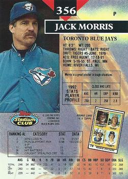 Jack Morris  baseball card collectible - Main Image 2