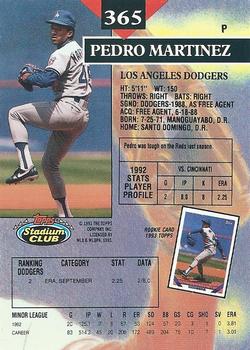 Pedro Martinez  baseball card collectible - Main Image 2