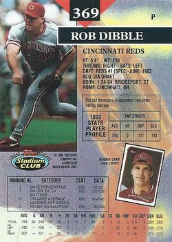 Rob Dibble  baseball card collectible - Main Image 2