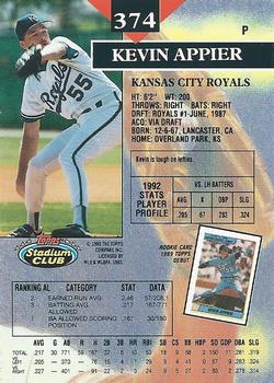 Kevin Appier  baseball card collectible - Main Image 2