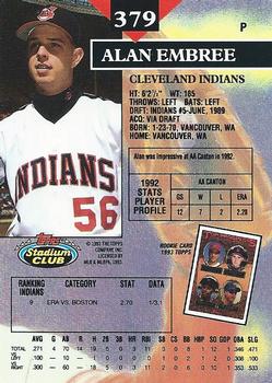 Alan Embree  baseball card collectible - Main Image 2