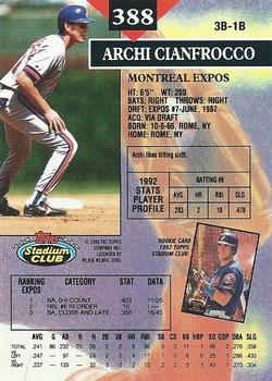 Archi Cianfrocco  baseball card collectible - Main Image 2