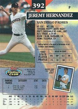 Jeremy Hernandez  baseball card collectible - Main Image 2