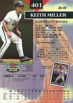 Keith Miller  baseball card collectible - Main Image 2