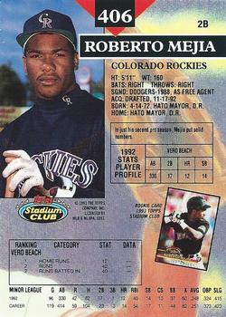 Roberto Mejia  baseball card collectible - Main Image 2