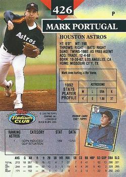 Mark Portugal  baseball card collectible - Main Image 2
