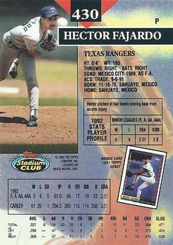 Hector Fajardo  baseball card collectible - Main Image 2