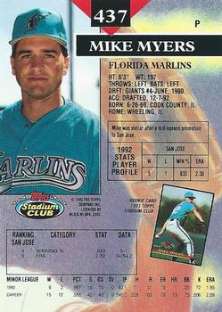 Mike Myers  baseball card collectible - Main Image 2